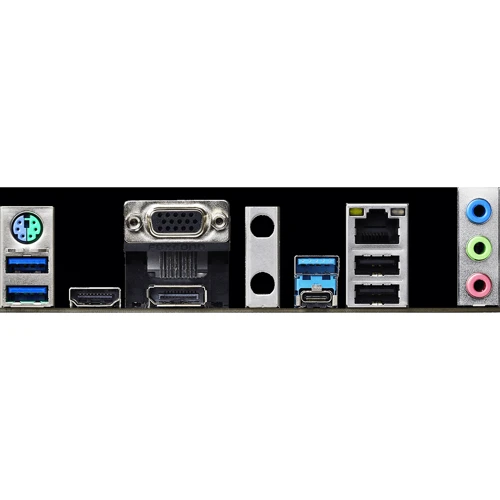 ASRock H470M PRO4: Роз'єми на задній панелі USB 3.2 Gen 1, USB 2.0