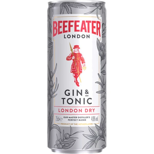 Напиток слабоалкогольный Beefeater Gin&Tonic London Dry, 0.25л 4.9% (STA5000299618431)