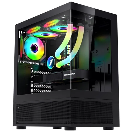 Корпус 1STPLAYER Mi7-A-2F2R-1F2: Материал передней панели сталь и закаленное стекло