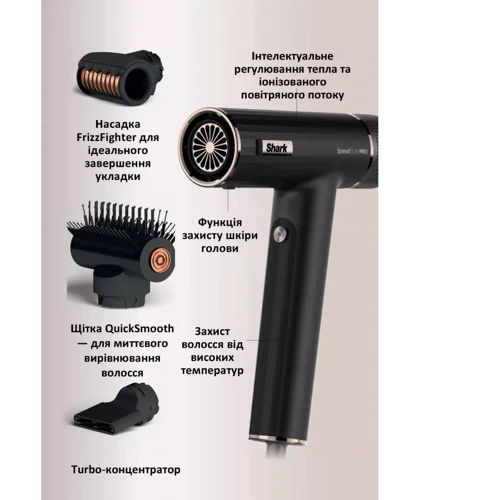 Фен Shark SpeedStyle 3-in-1 for Straight & Wavy Hair HD731EU