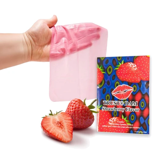 Латексная салфетка Trust Latex Dental Dams Strawberry 1 шт