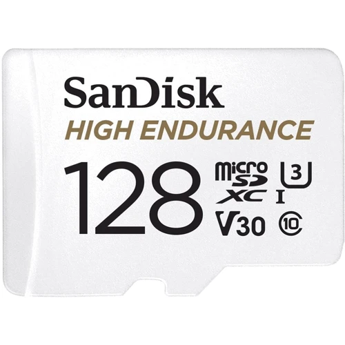 Карта пам'яті SanDisk 128GB microSDXC Class 10 UHS-I U3 V30 High Endurance + adapter (SDSQQNR-128G-GN6IA)
