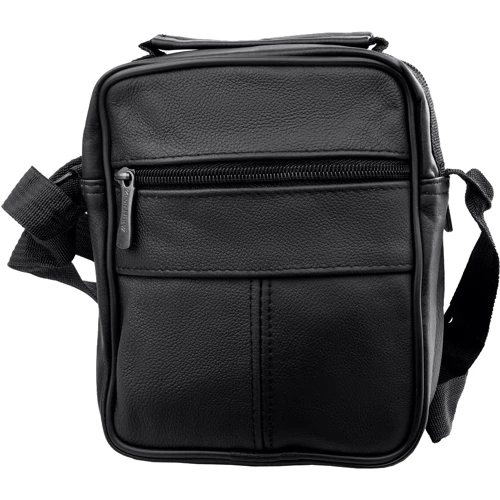 Чоловіча сумка через плече Valiria Fashion чорна (DETAW8008-2): Тип ручки Плечовий ремінь, Коротка ручка