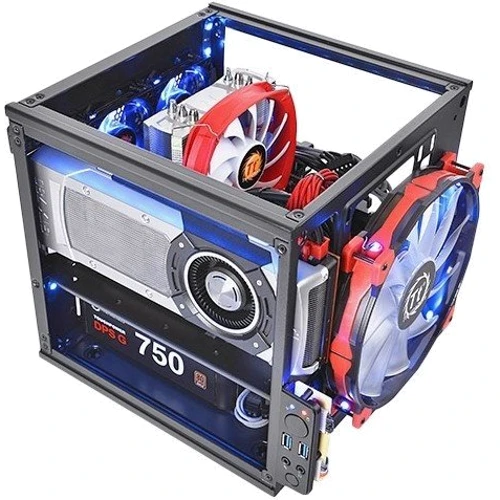 Корпус ThermalTake Core V1 (CA-1B8-00S1WN-00): Форм-фактор материнской платы Mini-ITX