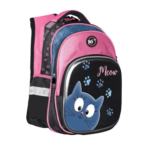 Рюкзак YES S-58 Meow, черный/розовый (558004)