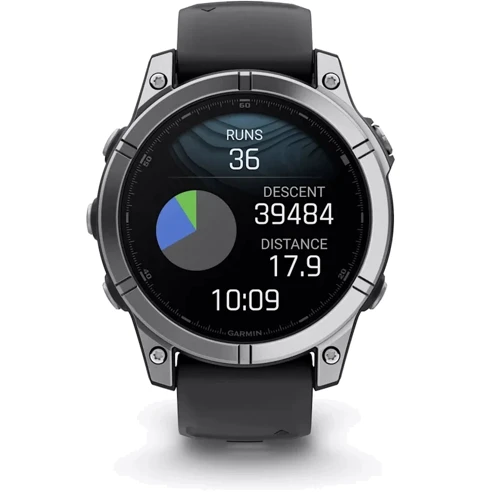 Смарт-часы Garmin Fenix E 47mm Stainless Steel with Black Silicone Band (010-03025-00): Материал ремешка Силикон