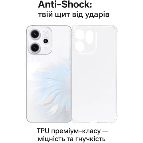 Чехол для телефонов BeCover TPU Case Anti-Shock Clear for Oppo Reno14 / 14FS 5G (713816)