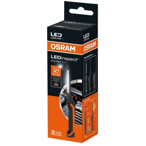 Фонарь туристический Osram LEDIL408: Световой поток, лм 200