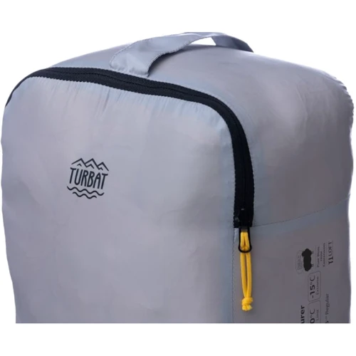 Спальный мешок Turbat Tourer gold fusion/dawn blue 185 см желтый/серый (012.005.0289): Ширина в ногах 50 см