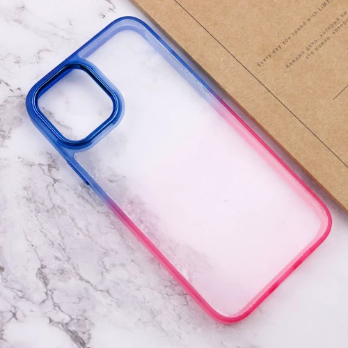 Чехол для iPhone TPU Case TPU+PC Fresh Sip Pink/Blue for iPhone 14 Plus: Материалы Термополиуретан