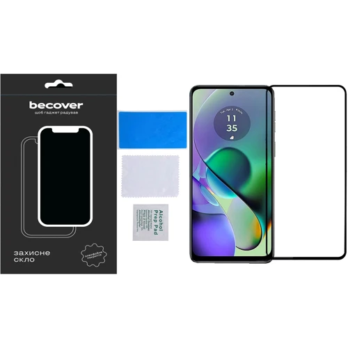 Аксессуар для смартфона BeCover Tempered Glass Black for Motorola Moto G54 / G54 Power (710107)