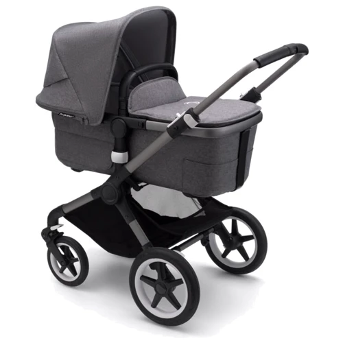 Универсальная коляска 2 в 1 Bugaboo Fox 3 без капюшона (Graphite/Grey Melange): Пол ребенка Унисекс