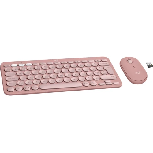 Комплект беспроводной Logitech Pebble 2 Combo Rose Wireless (920-012241): Назначение Для ноутбука