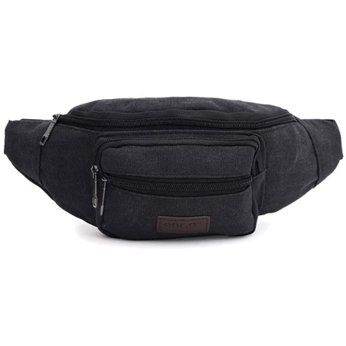 Чоловіча поясна сумка Monsen чорна (C1HSSA0549bl-black)
