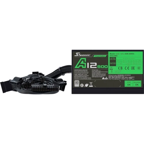 Блок питания Seasonic 500W A12-500 (SSR-500RA): Модульные (съемные) кабеля Нет