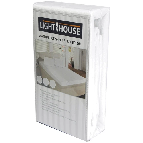 Наматрасник LightHouse Terry водонепроницаемый с бортами 160х200х30см (2200000603340): Ткань махровая ткань
