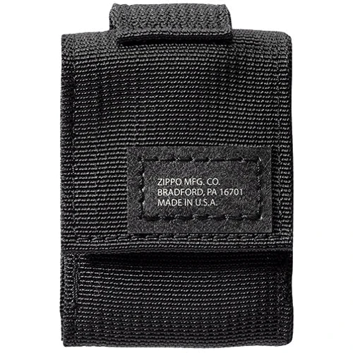 Зажигалка Zippo Blk Crackle Ltr Tactical Pouch Black GS (49402) фото 2