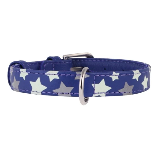 Нашийник Collar Glamour з візерунком Зірочка світиться 21-29 см 12 мм фіолетовий (4823089301150)