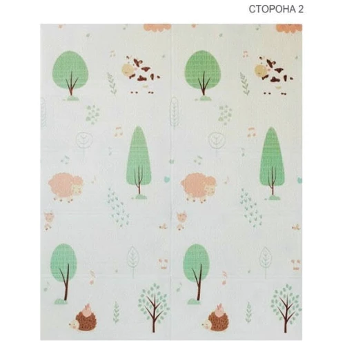 Дитячий килимок двосторонній Bambi Тигреня та овечка MR 0586-1: Тип развивающий коврик