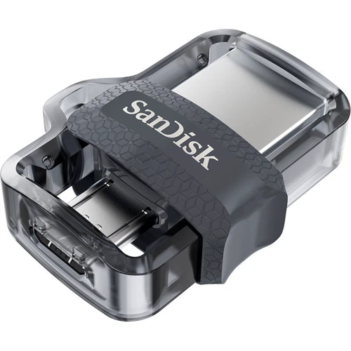 USB-флешка SanDisk 32GB Ultra Dual Drive M3.0 USB 3.0/microUSB OTG Black (SDDD3-032G-G46): Стандарт USB USB 3.0 / Micro USB