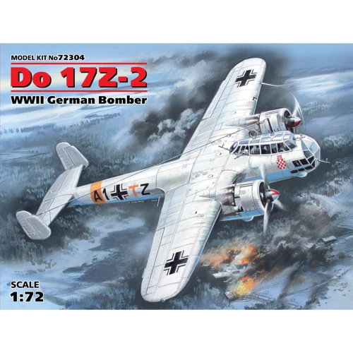 Німецький бомбардувальник WWII German bomber Do 17Z-2 (ICM72304)