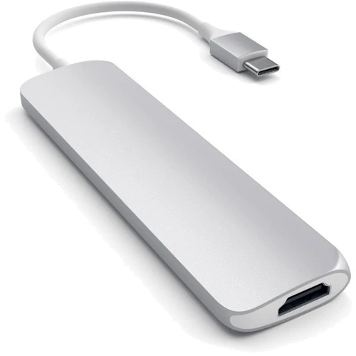 Адаптер Satechi Adapter USB-C to HDMI+USB-C+2xUSB3.0 Silver (ST-CMAS): Інтерфейс підключення USB-C