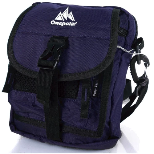 Мужская сумка через плечо Onepolar синяя (W3088-navy)