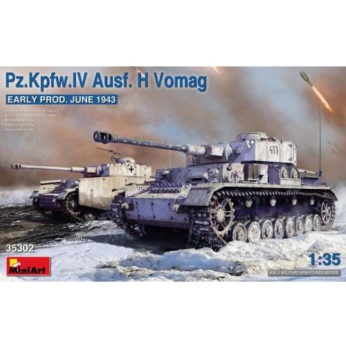 Модель Miniart Танк Pz.Kpfw.IV Ausf. H Vomag. Раннего производства Июнь 1943 (MA35302)