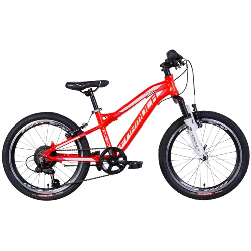 Велосипед в коробке 20" Formula FUSION AM Vbr AL 2021 (красно-белый с черным)