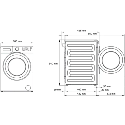 Стиральная машина Beko WTV6632XBW: Тип машины Автомат