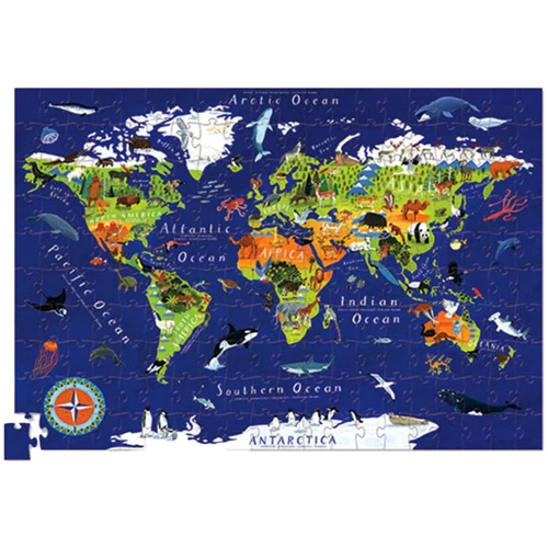Карта Мира Crocodile Creek Poster & Puzzle (200 деталей): Производитель Crocodile Creek