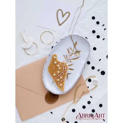 Abrisart AD-070 Набір для вишивки бісером прикраси Ракушка