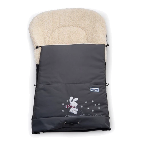 Конверт к санкам Twins Зайчик 9012-SR-16 dark grey