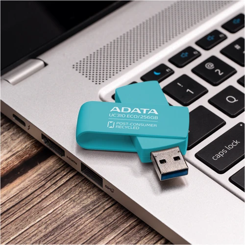 USB-флешка ADATA 256GB UC310 Eco USB 3.2 Green (UC310E-256G-RGN) фото 10