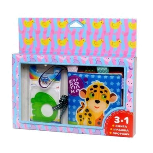 Книжка-шуршалка Mic Леопардик мягкая с прорезывателем (3778): Производитель Mic