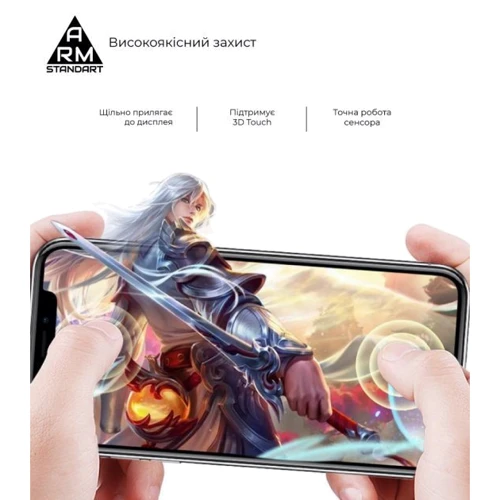 Аксессуар для смартфона ArmorStandart Tempered Glass Full Glue Black for ZTE Blade A51 lite (ARM65501): Материал стекло