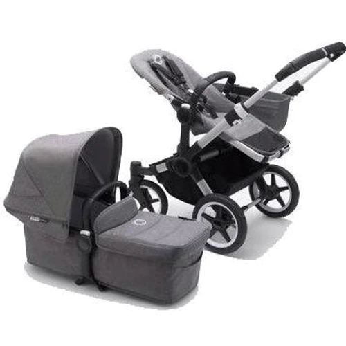 Универсальная коляска 2 в 1 Bugaboo Donkey 3 Mono ALU/GREY MELANGE, серый меланж (180154GM01)