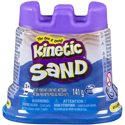 Песок для детского творчества Kinetic Sand Мини Крепость (голубой,141 г) (71419B)