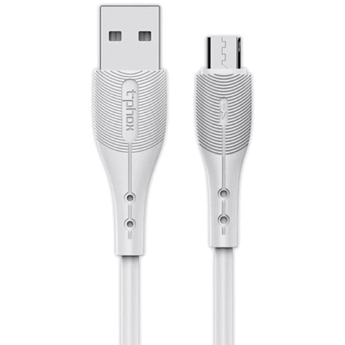 Кабель T-PHOX USB Cable to microUSB 1m White (T-M836)