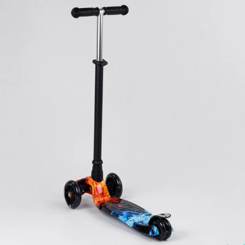 Детский самокат Best Scooter Maxi A 25769/779-1517 Голубой с оранжевым: Тип колес литые