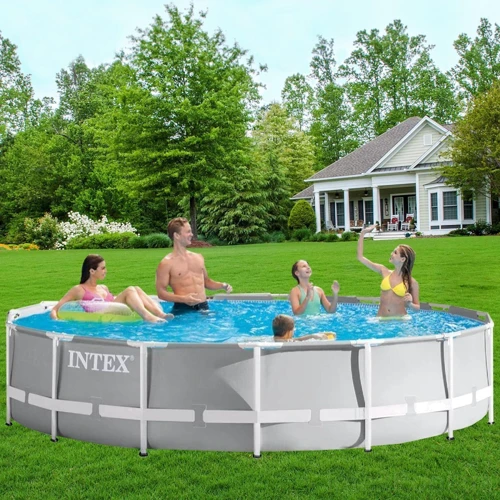 Intex Каркасный бассейн 26724, 457 х 107 см (3 785 л/ч, лестница, тент, подстилка) фото 3