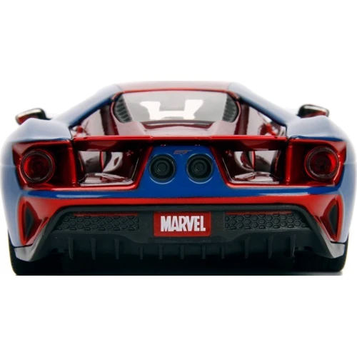 Машина Jada Spider-Man Форд GT 2017 с фигуркой Человека-паука 1:24 (253225002) фото 10