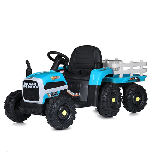 

Детский электромобиль Bambi Трактор с прицепом голубой (M 5733EBLR-4)