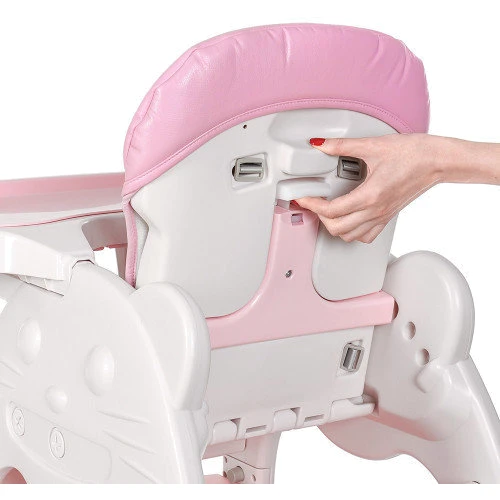 Стульчик для кормления 2 в 1 Bambi M 3612-8 (pink)