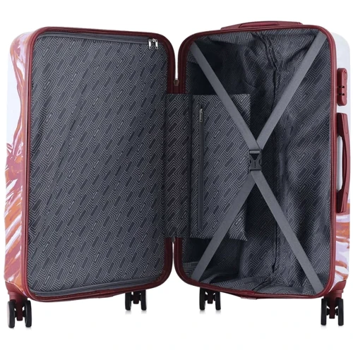 Чемодан Semi Line 24" (M) White/Red Print (T5654-2): Тип ручки Телескопическая ручка, Короткая ручка