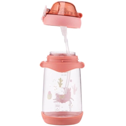 Бутылка для воды детская Ardesto Llama 500 ml розовая (AR2250PL): Материал пластик