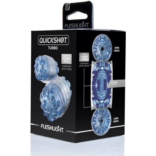 Мастурбатор Fleshlight Quickshot Turbo Blue Ice