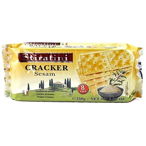 Крекер з кунжутом Cracker Sesam Stiratini, (250 г) (WT3554)