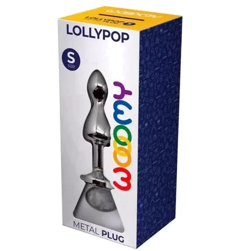 Анальная пробка Wooomy Lollypop Double Ball Metal Plug S