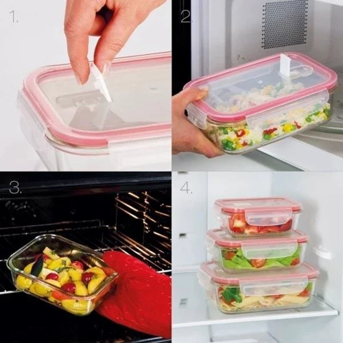 Емкость для хранения Tescoma Freshbox Glass 1 л (892172): Объем, л 1
